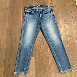 Moussy Vintage Distressed Crop Jeans – Size 29